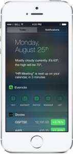 Thanks Evernote - iOS Notification Quick Launch